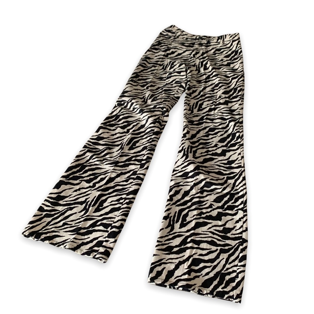 ★ motel rocks zebra flare jeans ★